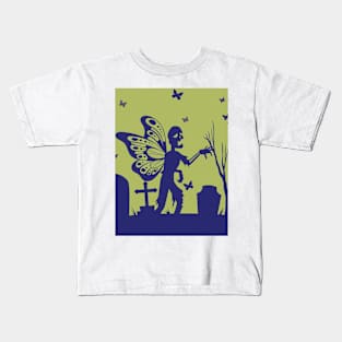 the zombies butterfly Kids T-Shirt